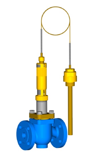 Self-acting temperature control valve RTB (flanged)