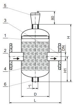 Budowa separatora powietrza i mikropęcherzy SEP